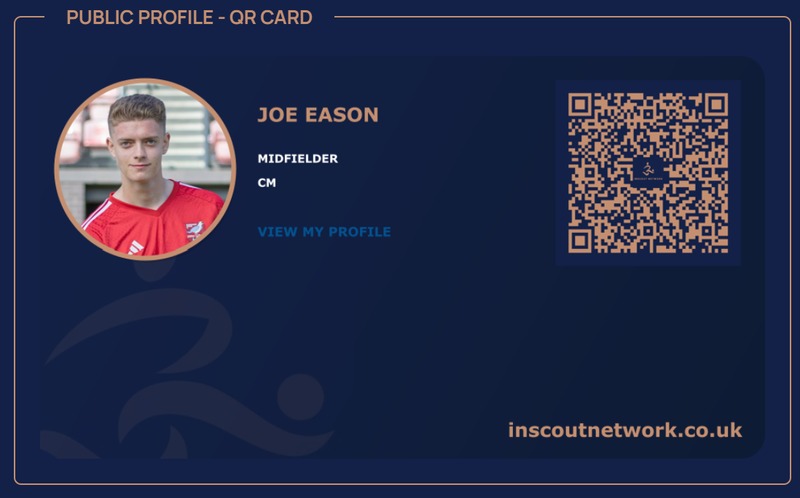 Joe Eason InScoutNetwork public profile QR card